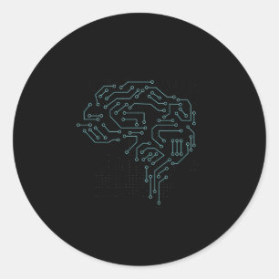 Sticker Rond Citation Du Scientifique De Données Trop Légère Po