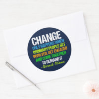 Citation inspirée d'Obama sur le changement politi