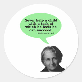 Sticker Rond Citation Maria Montessori