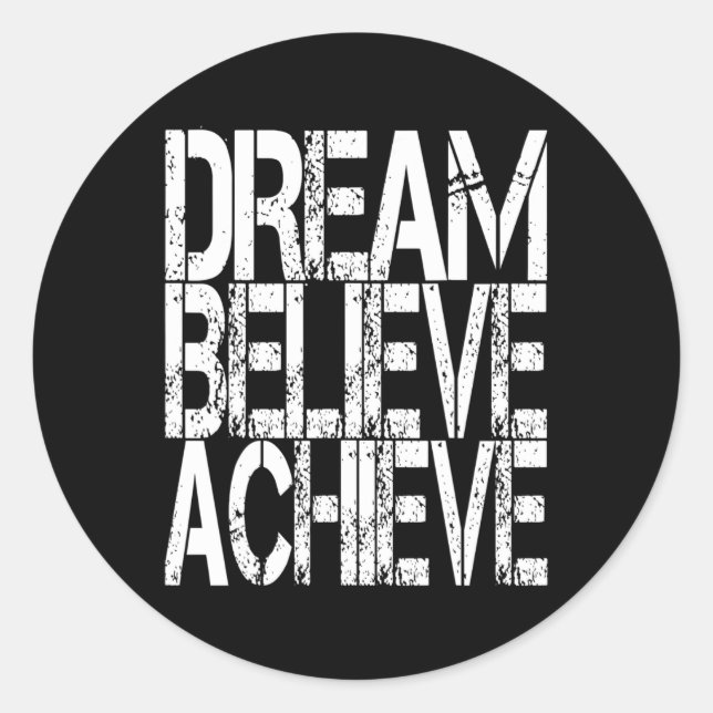 Sticker Rond Citation Motivationnelle Inspirationnelle Chemise  (Devant)