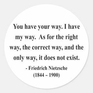 Sticker Rond Citation Nietzsche 1a