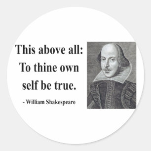 Sticker Rond Citation Shakespeare 8b