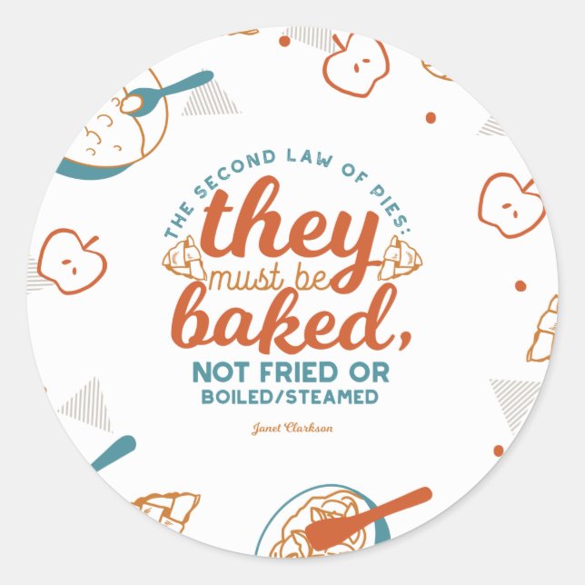 Sticker Rond Citations de Janet Clarkson (Devant)