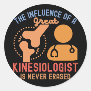 Sticker Rond Citations de kinésiologie, majeure de kinésiologie