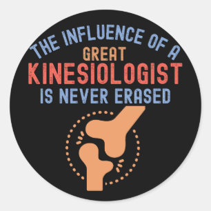 Sticker Rond Citations de kinésiologie, spécialité kinésiologie