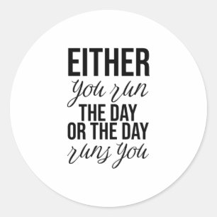 Sticker Rond Citations de travail (Citations de motivation pour