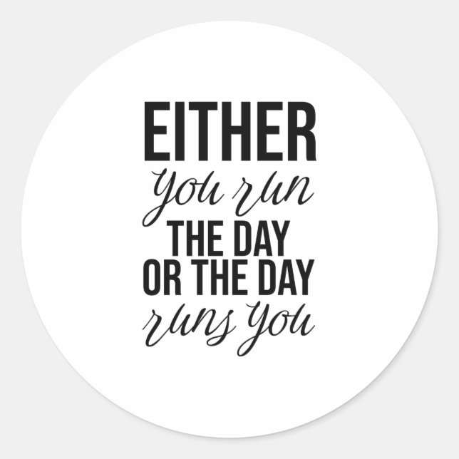Sticker Rond Citations de travail (Citations de motivation pour (Devant)