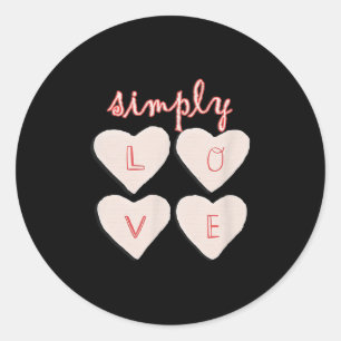 Sticker Rond Citations Inspirationnelles Coeurs Graphiques Tout