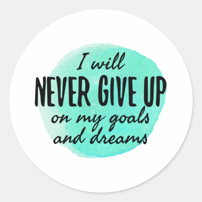 Sticker Rond citations motivantes et encourageantes (Devant)