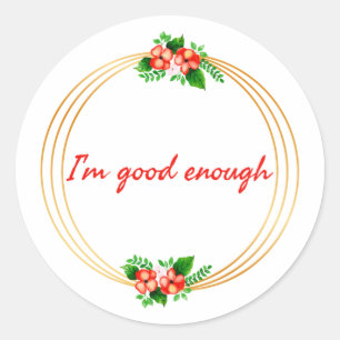Sticker Rond citations motivationnelles et inspirantes pour la 