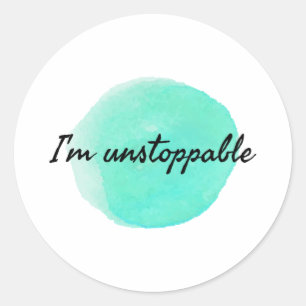 Sticker Rond citations motivationnelles et inspirantes pour le