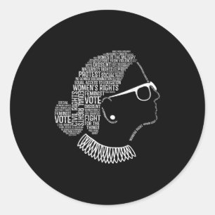 Sticker Rond Citations sur le féminisme Droits des femmes fémin