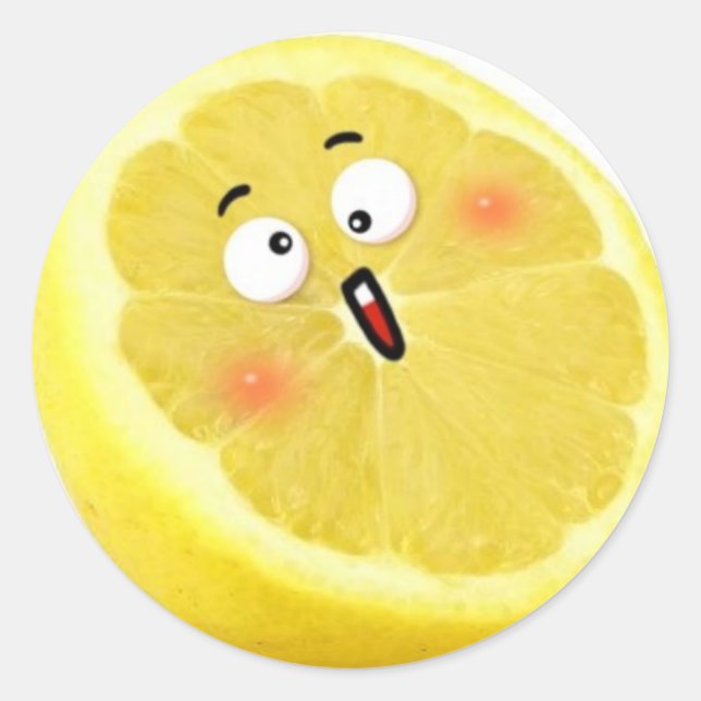 Sticker Rond citron (Devant)