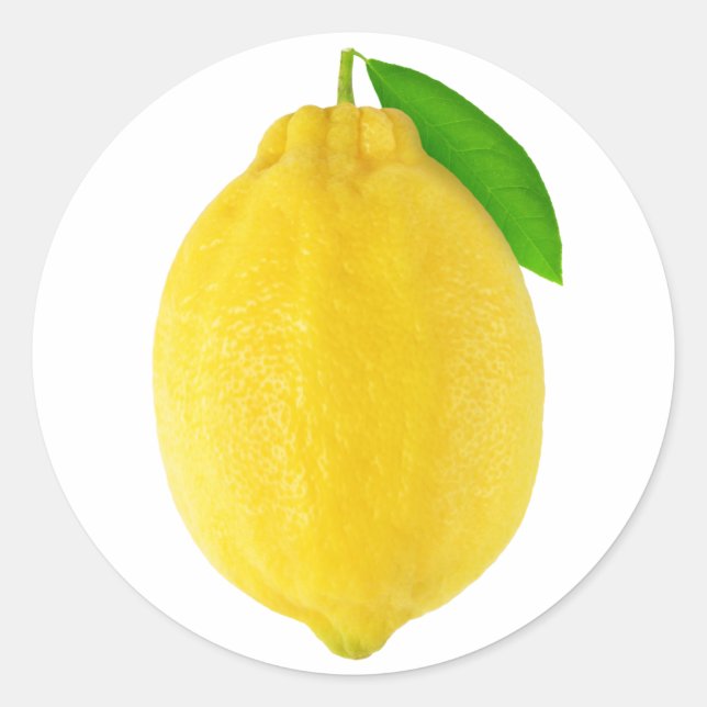 Sticker Rond Citron (Devant)