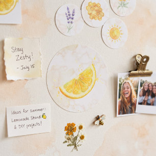 Sticker Rond Citron