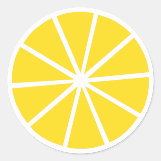 Sticker Rond Citron (Devant)