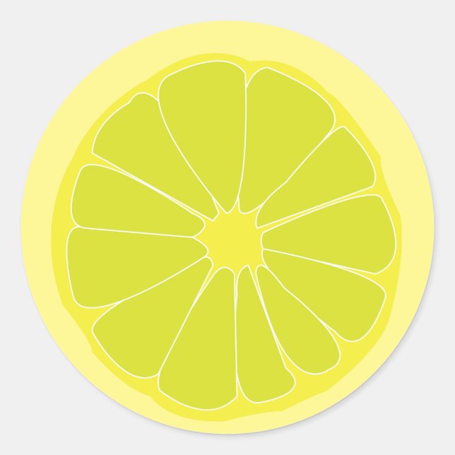 Sticker Rond Citron  (Devant)