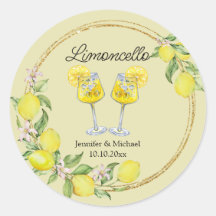 citron limoncello aquarelle cocktail de mariage 