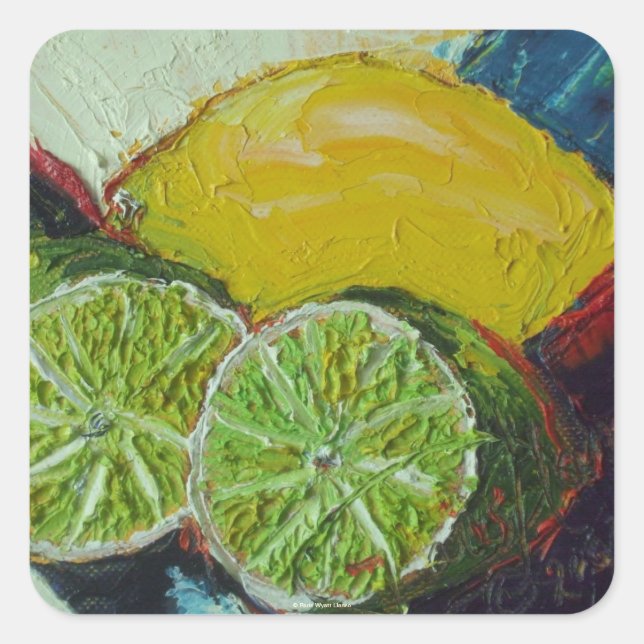 Sticker rond citron vert (Devant)