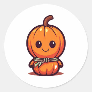 Sticker Rond Citrouille