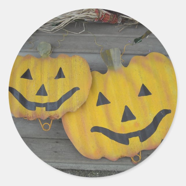 Sticker Rond Citrouille (Devant)