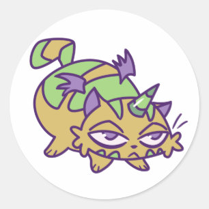 Sticker Rond Citrouille