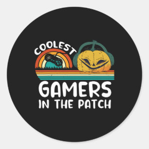 Sticker Rond Citrouille le plus frais dans Patch drôle Costume