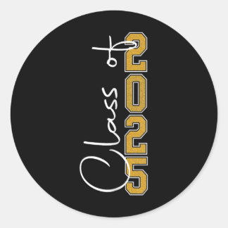 Sticker Rond Cl De 2025 Diplômé Supérieur 2025 Fier F