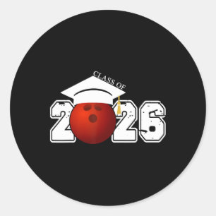 Sticker Rond Cl Senior De 2026 Graduation Bowling Graduate Cade