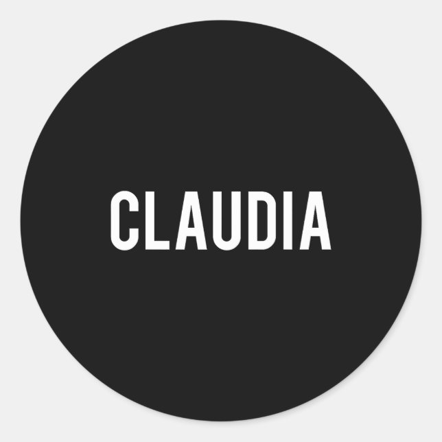 Sticker Rond Cla - Cool New Funny Name Fan Gift Tee  (Devant)