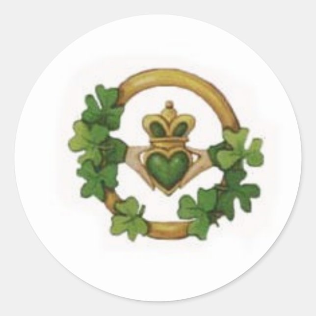 Sticker Rond claddagh (Devant)
