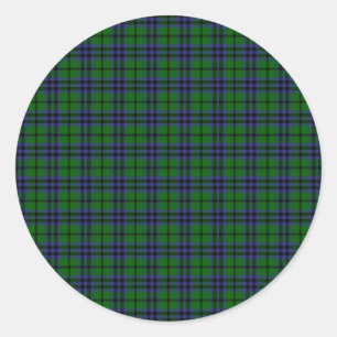 Sticker Rond Clan Austin Tartan