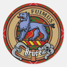 Clan Bruce Crest sur Tartan