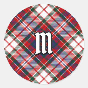 Sticker Rond Clan MacFarlane robe Tartan