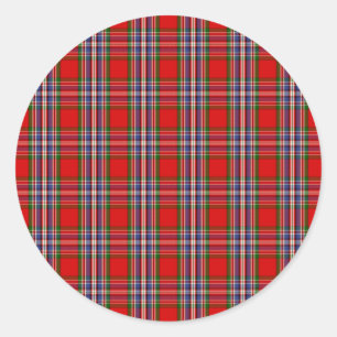 Sticker Rond Clan MacFarlane Tartan