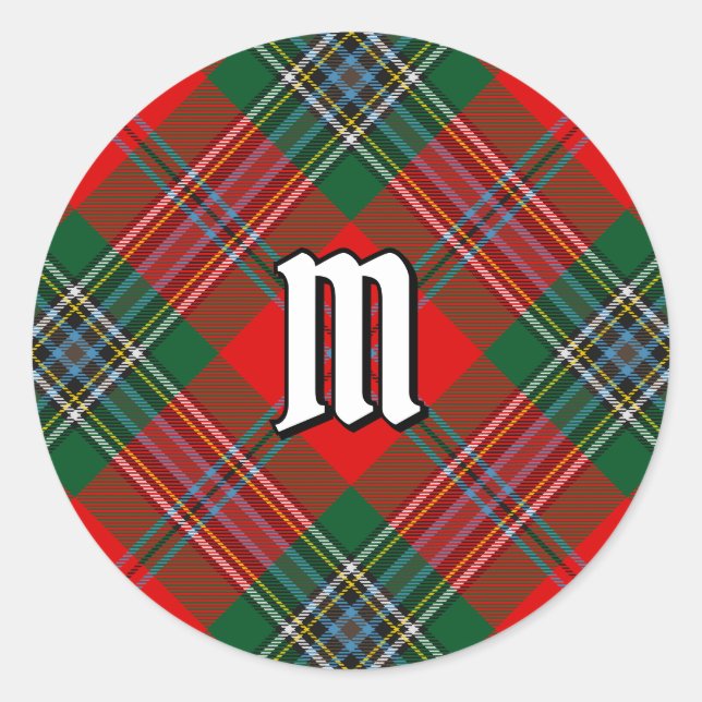 Sticker Rond Clan MacLean Tartan (Devant)