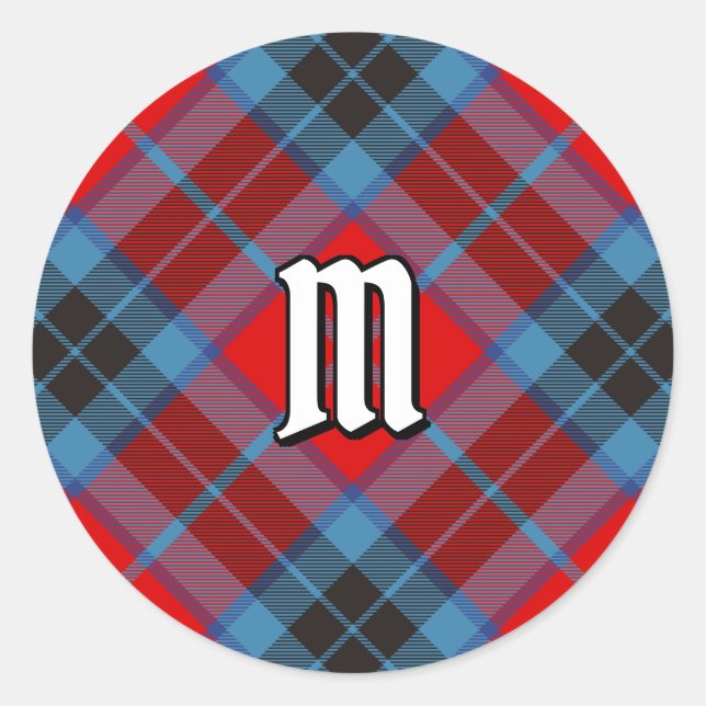 Sticker Rond Clan MacTavish Tartan (Devant)