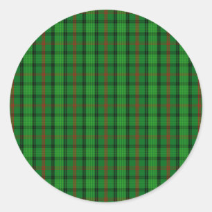 Sticker Rond Clan Ross Tartan