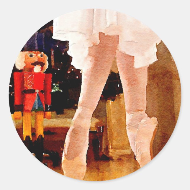 Sticker Rond Clara et Nutcracker (Devant)