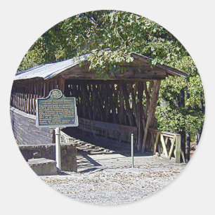 Sticker Rond Clarkson Pont couvert Alabama