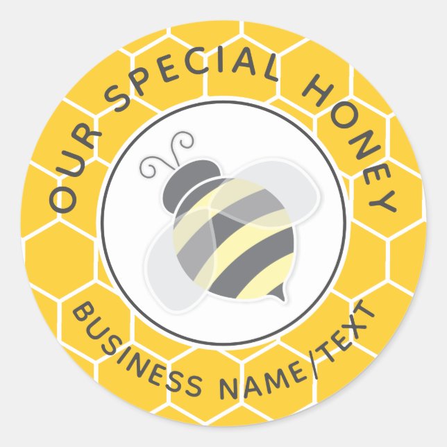 Sticker Rond Clas de Baby shower Eucalyptus aux abeilles mignon (Devant)