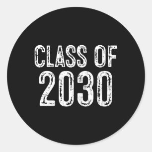 Sticker Rond Classe De Diplôme Supérieur 2030
