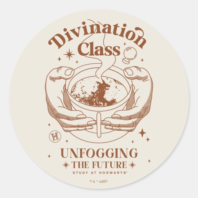 Sticker Rond Classe De Divinisation - Débrouiller L'Avenir (Devant)