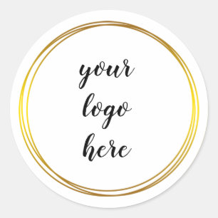 Sticker Rond Classe de logo personnalisé Parties scintillant de