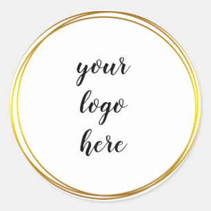 Sticker Rond Classe de logo personnalisé Parties scintillant de