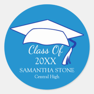 Sticker Rond Classe de sceau de l'enveloppe de graduation perso