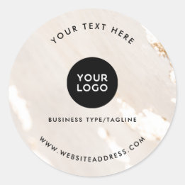 Sticker Rond Classe moderne Gold Foil Professionnel