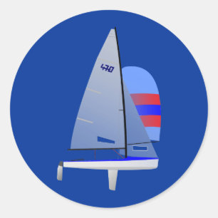 Sticker Rond Classe olympique de emballage d'onedesign du