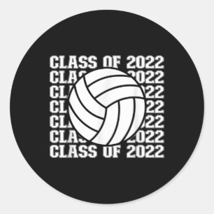 Sticker Rond Classe supérieure de volley-ball