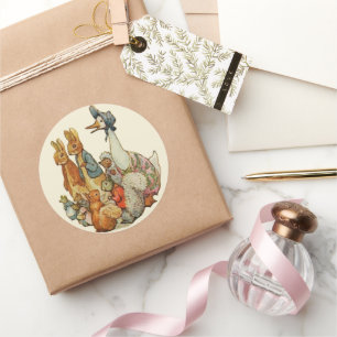 Sticker Rond Classic Beatrix Potter Peter et amis